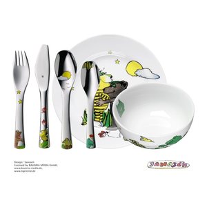WMF Kindergeschirr-Set Janosch weiß 6-tlg., 1 Set