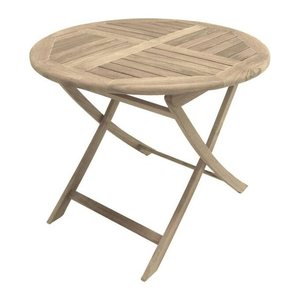 Garden Pleasure Gartentisch SOLO braun rund 90,0 x 90,0 x 75,0 cm