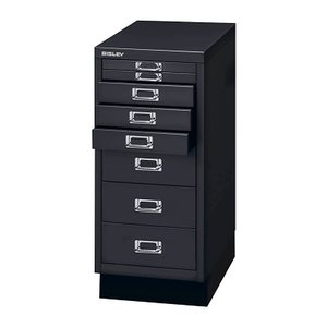 BISLEY MultiDrawer™ L298S Schubladenschrank schwarz 8 Schubladen 27,8 x 38,0 x 67,0 cm, 1 St.