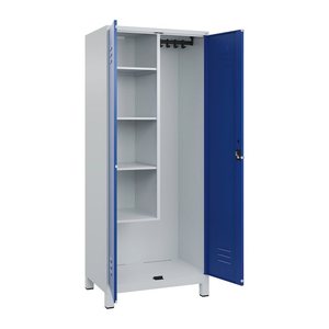 CP Putzmittelschrank Classic Plus 080110-02 S10003 enzianblau, lichtgrau 4 Fachböden 80,0 x 50,0 x 195,0 cm, aufgebaut, 1 St.