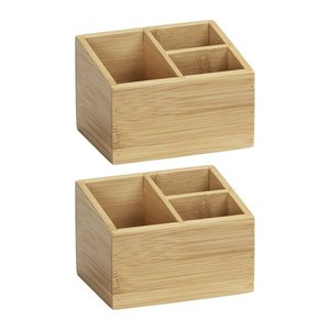 WENKO Terra Ordnungsboxen braun 12,0 x 9,0 x 8,5 cm, 2 St.