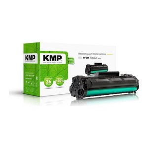 KMP H-T112  schwarz Toner kompatibel zu HP 36A (CB436A)