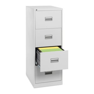 Stahl-Hängeregisterschrank (4 Schübe) – Einbahnig mit Griffen