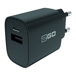 2GO Ladegerät 20W 2-Port 1x USB-A 1x USB-C, PD schwarz