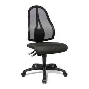 Topstar Bürostuhl Open Point P, OP100 G22 Stoff anthrazit, Gestell schwarz