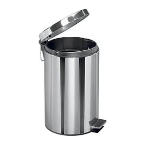 Zeller Mülleimer 12,0 l edelstahl, 1 St.