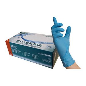 NITRAS MEDICAL unisex Einmalhandschuhe BLUE WAVE blau Größe L, 100 St.