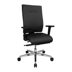 Topstar Bürostuhl Sitness 70, PS79BH W50 Stoff schwarz, Gestell alu