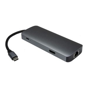 Inter-Tech Adapter Argus H-428 7in1, USB C, HDMI 4K, PD 100W