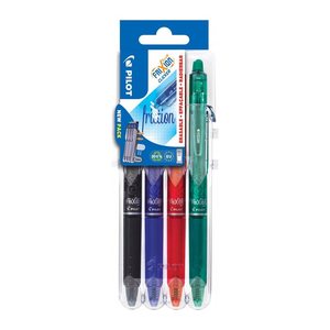 PILOT FRIXION ball CLICKER 2 Go Tintenroller-Set 0,4 mm, Schreibfarbe: farbsortiert, 4 St.