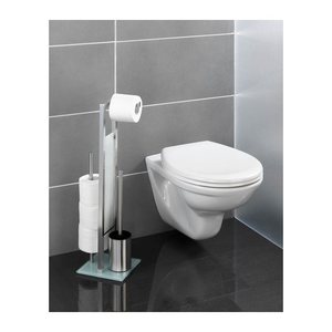 WENKO WC-Garnitur Rivalta silber Metall, 1 St.