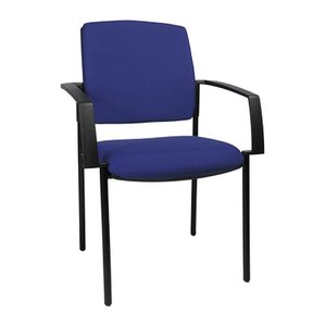Topstar Besucherstühle BtoB 10 BB100A G26 blau Stoff, 2 St.