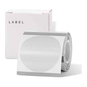 NIIMBOT Etikettenrolle für Etikettendrucker transparent, 50,0 x 50,0 mm, 1 x 150 Etiketten