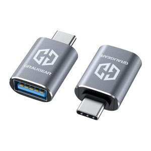 GRAUGEAR USB 3.2 Gen2 Adapter Type-A zu Type-C Stecker 2 Stk