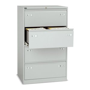 BISLEY LIGHT Hängeregistraturschrank lichtgrau 2 Schubladen 41,3 x 62,2 x 71,1 cm, 1 St.