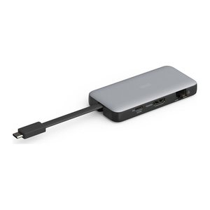 DIGITUS Docking USB-C->HDMI,USB3.2,RJ45,SD,MicroSD,PD silber