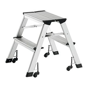 ALCO Klapptritt silber 2 Stufen, H: 44,0 cm