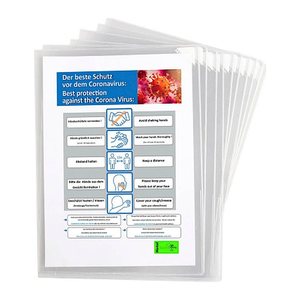 tarifold Sichthüllen KANG DIN A4 überbreit transparent genarbt 0,20 mm, 25 St.