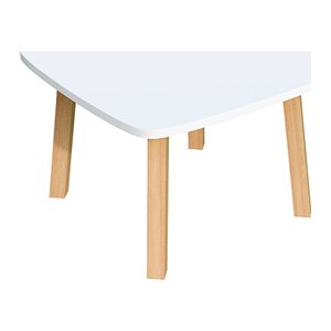 meet powered by PAPERFLOW Woody Beistelltisch quadratisch MDF-Platte weiß 60,0 x 60,0 x 40,0 cm, 1 St.