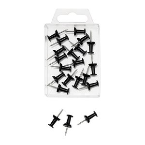 WEDO Pinnnadeln Diabolo schwarz, 20 St.