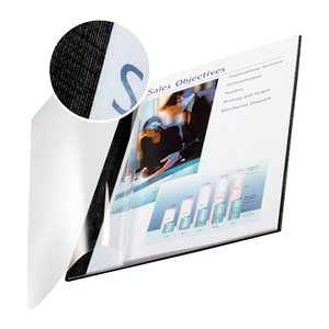 LEITZ Buchbindemappen schwarz Softcover für 71 - 105 Blatt DIN A4, 10 St.