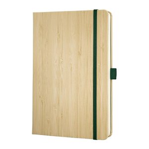 SIGEL Notizbuch Bambus ca. DIN A5 punktkariert, beige Hardcover 194 Seiten, 1 St.