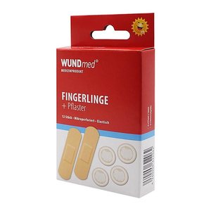 WUNDmed® Pflaster Fingerlinge + Pflaster 02-102 beige, 12 St.