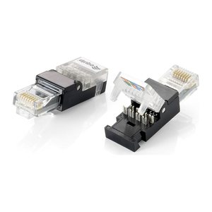Equip Stecker Cat5e ungeschirmt RJ45 wzf. 2Stk transp. Polybeutel