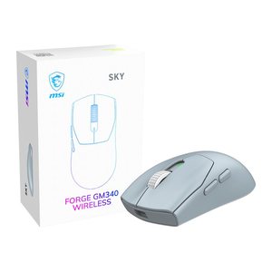 MSI Forge GM340 W Sky WIRELESS Gaming Maus