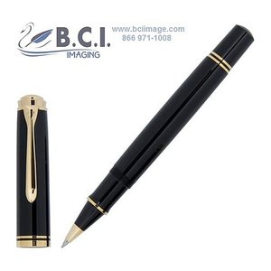 Pelikan Souverän R800 Tintenroller schwarz/gold 0,5 mm, Schreibfarbe: schwarz, 1 St.