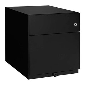 BISLEY Note Rollcontainer schwarz 2 Auszüge 42,0 x 56,5 x 49,5 cm