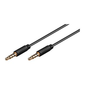 goobay 3,5 mm Klinkenkabel 0,5 m schwarz, 1 St.