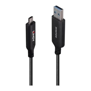 LINDY 10m USB 3.2 Gen 1 Typ A an C Hybridkabel
