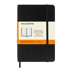 MOLESKINE Notizbuch Classic Collection ca. DIN A6 liniert, schwarz Softcover 192 Seiten