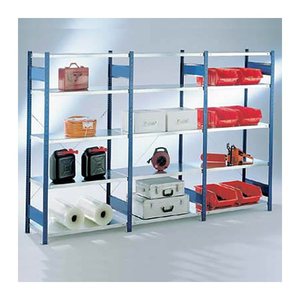 SCHULTE Anbau-Schwerlastregal 12665-130-B silber 130,0 x 60,0 x 200,0 cm