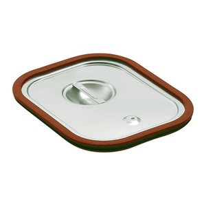 Bartscher Transportdeckel für GN-Behälter Top Line, mit Dichtung, 1/2 silber, 1 St.