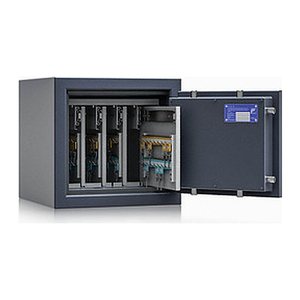 ISS safe4key Schlüsseltresor grau mit 160 Haken, Doppelbartschloss, 42,0 x 42,0 x 40,0 cm, 1 St.