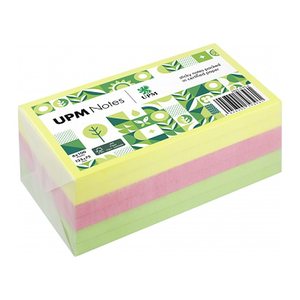 UPM Notes Brilliantmix Haftnotizen doppelte Haftung farbsortiert, 6 Blöcke