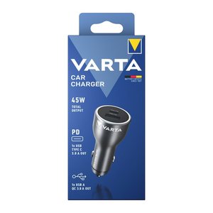 VARTA Kfz-Ladeadapter schwarz, 45 Watt / VA