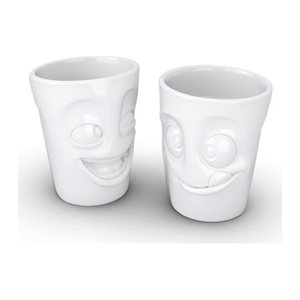 FIFTYEIGHT 350ml Becher - Witzig & Lecker weiß