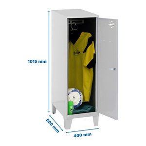 Simonrack Spind SIMONLOCKER DISM grau 8425437121555, 1 Schließfach 40,0 x 50,0 x 101,5 cm