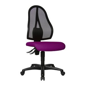 Topstar Bürostuhl Open Point P, OP100 G03 Stoff lila, Gestell schwarz