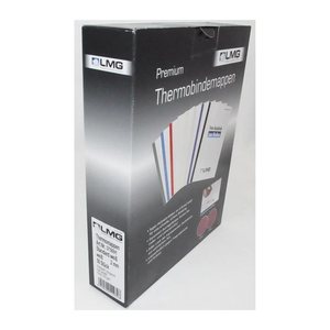 LMG Thermo-Bindemappen Premium weiß Karton für 15 - 20 Blatt, 50 St.
