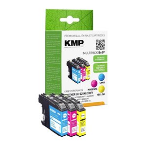 KMP B63V cyan, magenta, gelb Druckerpatronen kompatibel zu brother LC-225XL C/M/Y, 3er-Set