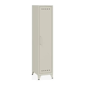 BISLEY Stahlschrank Fern Locker FERLOC645 lichtgrau 1 Fachboden 38,0 x 51,0 x 180,0 cm, aufgebaut, 1 St.