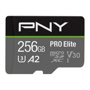 SD MicroSD XC Card 256GB PNY Pro Elite R100MB/s W90MB/s reta