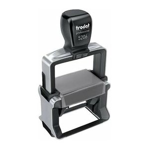 trodat Textstempel, individualisierbar 5206 selbstfärbend schwarz mit Logo, 1 St. -  Nachträglich per Gutschein personalisieren