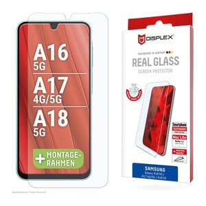 DISPLEX® Real Glass Display-Schutzglas für Samsung Galaxy A16, Galaxy A17