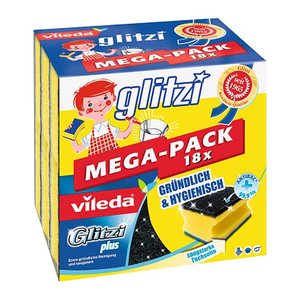 vileda Glitzi plus MEGA-PACK Topfreiniger, 18 St.