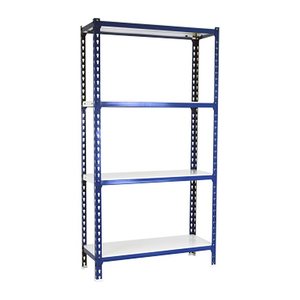 Simonrack Schwerlastregal SIMONCLICK PLUS 4/500 8435104960776 blau, weiß 100,0 x 50,0 x 150,0 cm